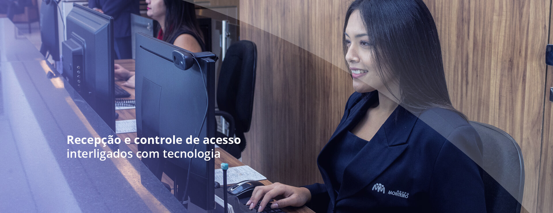 Recepção e controle de acesso interligados com tecnologia